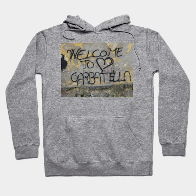 Written on a wall - 1 Hoodie by walter festuccia